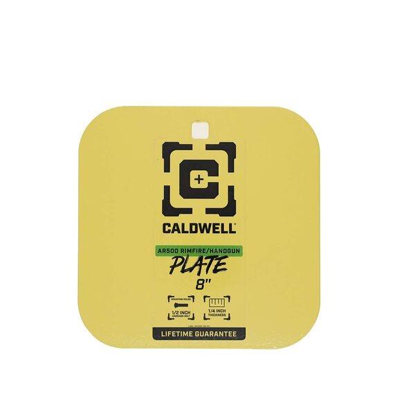 Caldwell AR500 Rimfire/Handgun Target 8" Gong 1/4" Yellow - Precision Shot Firearms