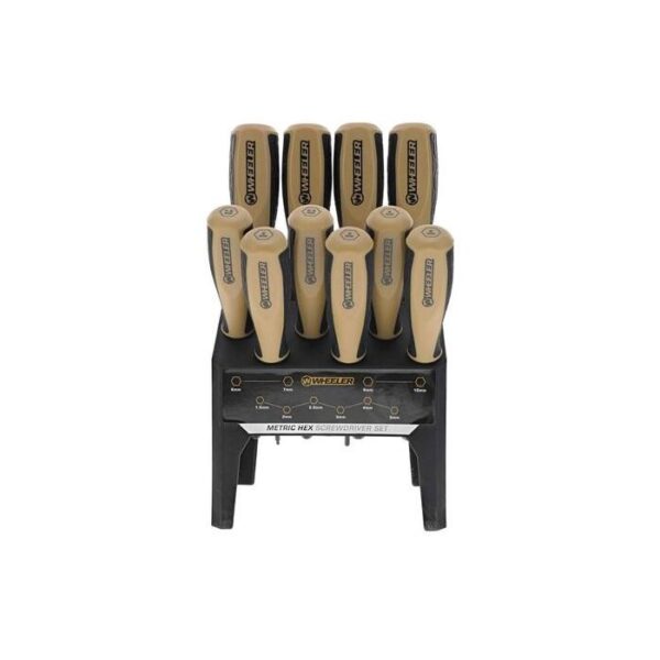 Wheeler Metric Hex Benchtop Screwdriver Set 10/ct - Precision Shot Firearms