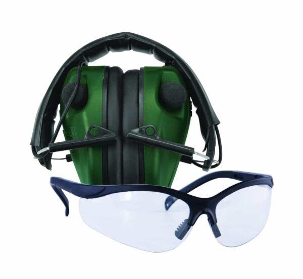Caldwell E-MAX LoPro Electronic Muffs With Shooting Glasses - Precision Shot Firearms