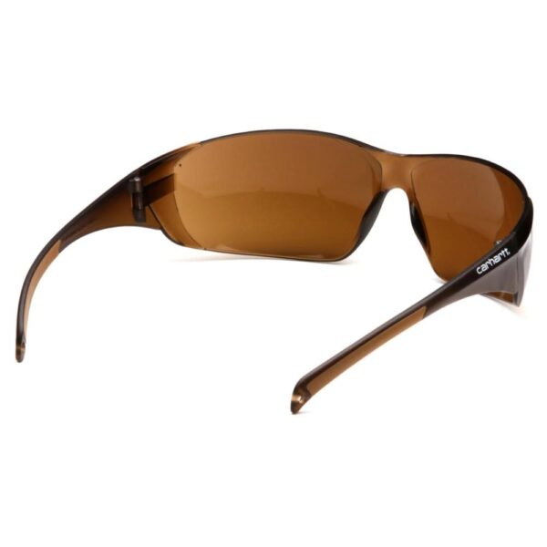 Pyramex Billings Frameless Shooting Glasses Sandstone Bronze with Carhartt Bag - Precision Shot Firearms