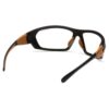 Pyramex Carhartt Carbondale Shooting Glasses Black and Tan with Clear Lens - Precision Shot Firearms