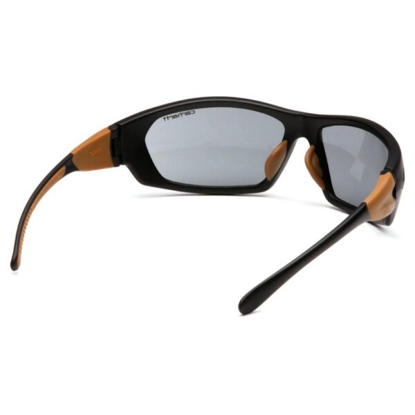 Pyramex Carbondale Heavy Duty Shooting Glasses Black and Tan with Grey Lens - Precision Shot Firearms
