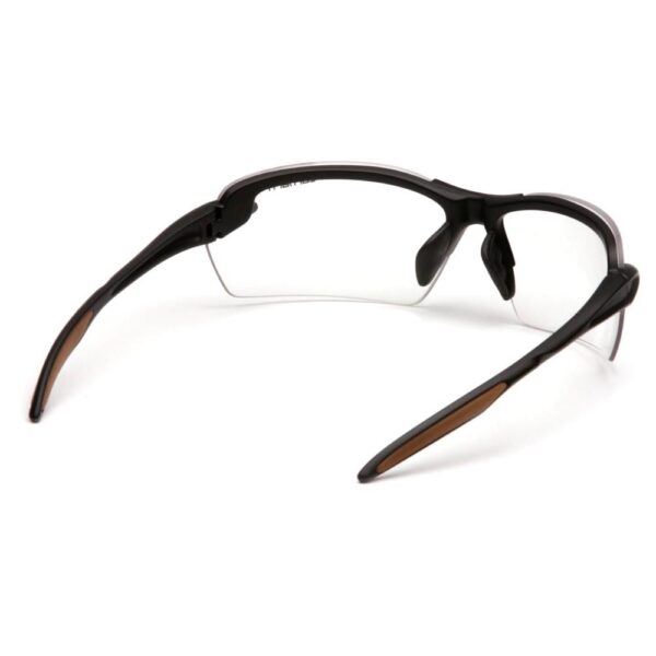Pyramex Carhartt Spokane Shooting Glasses Black with Clear Lens - Precision Shot Firearms