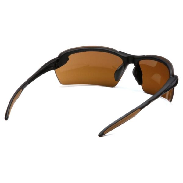 Pyramex Spokane Shooting Glasses Black with Sandstone Bronze Lens - Precision Shot Firearms
