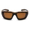 Pyramex Carhartt Carthage Shooting Glasses Black and Tan with Bronze Anti-Fog Lens - Precision Shot Firearms