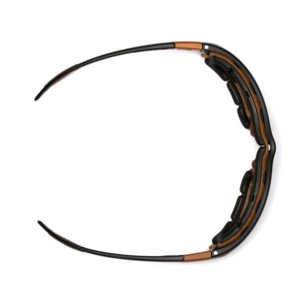 Pyramex Carhartt Carthage Shooting Glasses Black and Tan with Bronze Anti-Fog Lens - Precision Shot Firearms