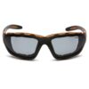 Pyramex Carhartt Carthage Shooting Glasses Black and Tan with Grey Anti-Fog Lens - Precision Shot Firearms