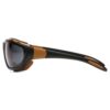 Pyramex Carhartt Carthage Shooting Glasses Black and Tan with Grey Anti-Fog Lens - Precision Shot Firearms