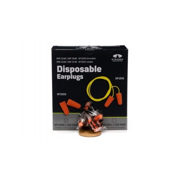 Pyramex Disposable Uncorded Ear Plugs 32db Orange 200/ct - Precision Shot Firearms