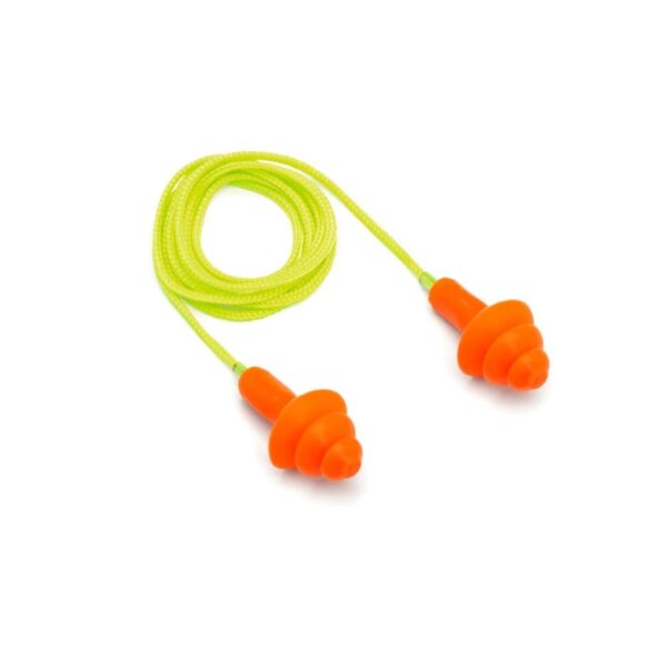 Pyramex Reusable Earplugs in Plastic Case 25dB Orange 1/pair - Precision Shot Firearms