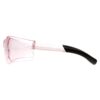 Pyramex Clear Mini Ztek Safety Glasses Pink with DP1000 32dB Earplugs - Precision Shot Firearms