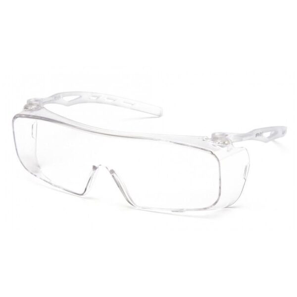 Pyramex Cappture Safety Glasses Clear with Clear Lenses - Precision Shot Firearms