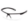 Pyramex Ever-Lite Shooting Glasses Black with Clear Lens - Precision Shot Firearms