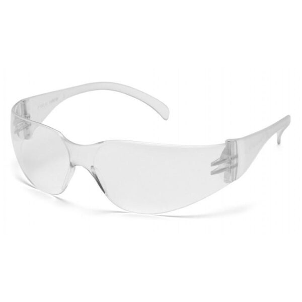 Pyramex Intruder Hardcoated Lens Safety Glasses Clear with Clear Lens - Precision Shot Firearms