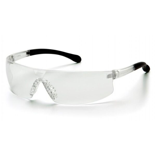 Pyramex Provoq Safety Glasses Black with Clear Lens - Precision Shot Firearms
