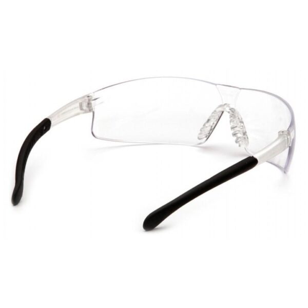 Pyramex Provoq Safety Glasses Black with Clear Lens - Precision Shot Firearms