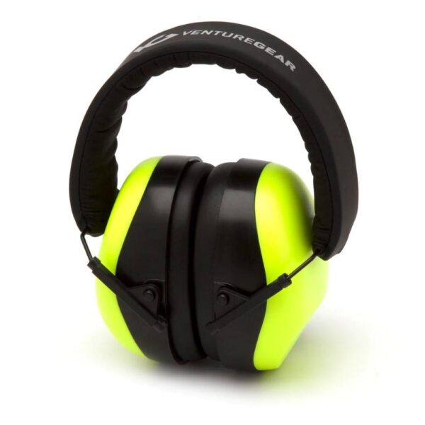 Pyramex Venture Gear VG80 Series Passive Earmuff 25dB Lime - Precision Shot Firearms