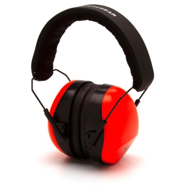 Pyramex VG80 Series Passive Earmuff 26dB Hi-Vis Orange Clamshell - Precision Shot Firearms