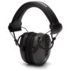 Pyramex Clandestine Electronic Earmuff 24dB Black Graphite Pattern - Precision Shot Firearms