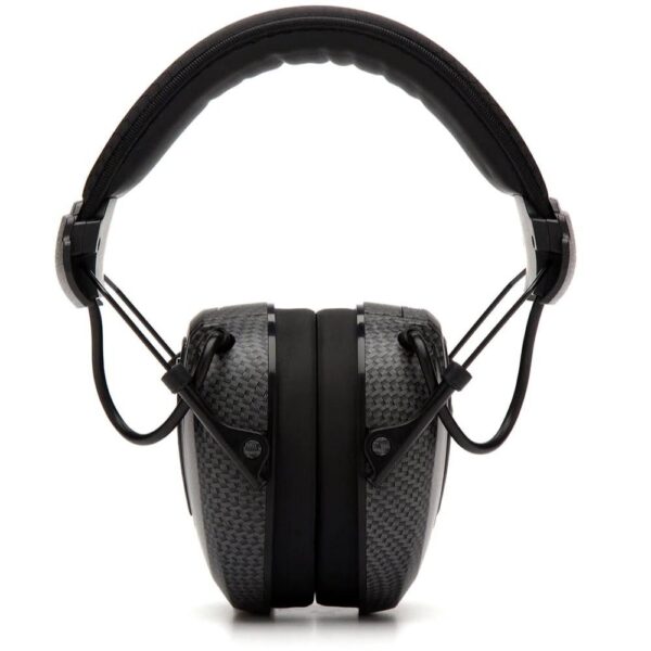 Pyramex Clandestine Electronic Earmuff 24dB Black Graphite Pattern - Precision Shot Firearms