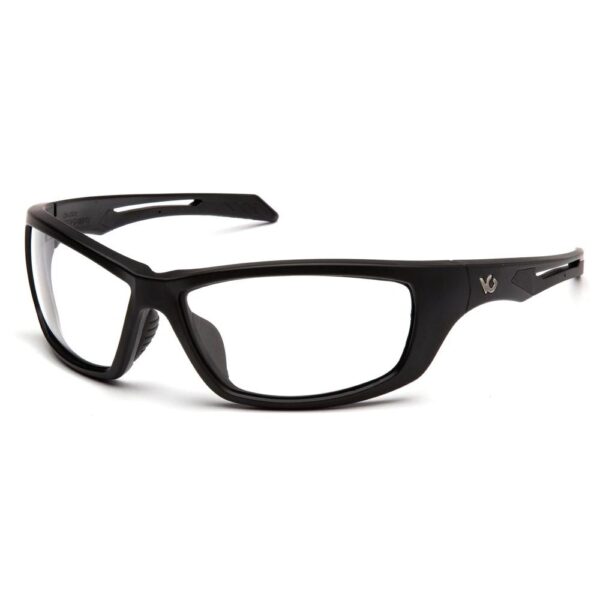 Pyramex Venture Gear Howitzer Shooting Glasses Black Frame with Clear Anti-Fog Lens - Precision Shot Firearms