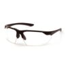 Pyramex Drone 2.0 Shooting Glasses Black with Clear Lens Anti Fog - Precision Shot Firearms