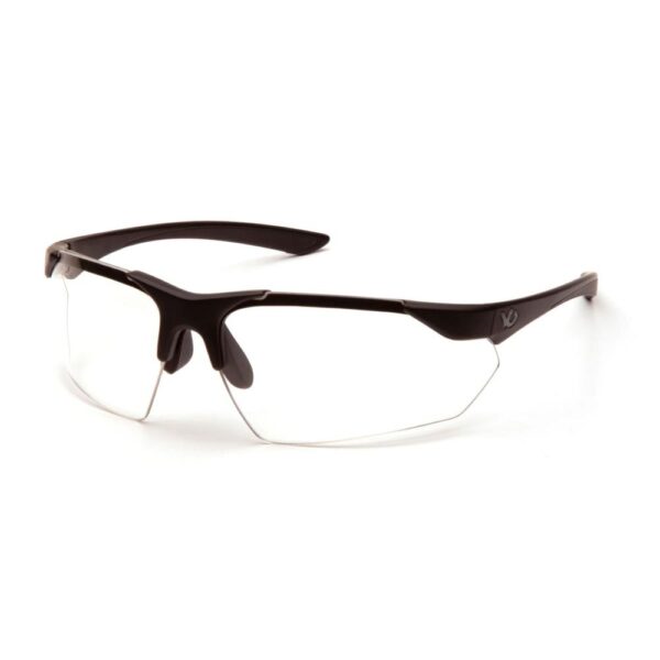 Pyramex Drone 2.0 Shooting Glasses Black with Clear Lens Anti Fog - Precision Shot Firearms