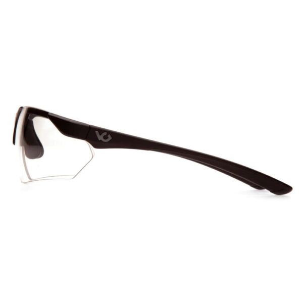 Pyramex Drone 2.0 Shooting Glasses Black with Clear Lens Anti Fog - Precision Shot Firearms