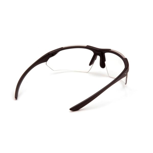 Pyramex Drone 2.0 Shooting Glasses Black with Clear Lens Anti Fog - Precision Shot Firearms