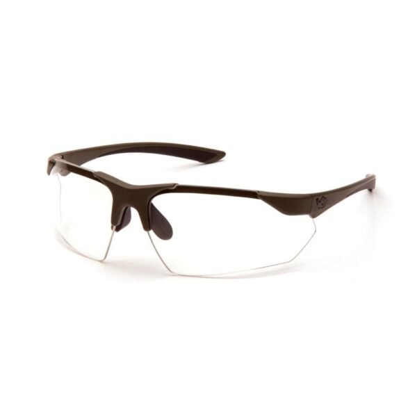 Pyramex Venture Gear Drone 2.0 Shooting Glasses OD Green Frame with Clear Anti-Fog Lens - Precision Shot Firearms