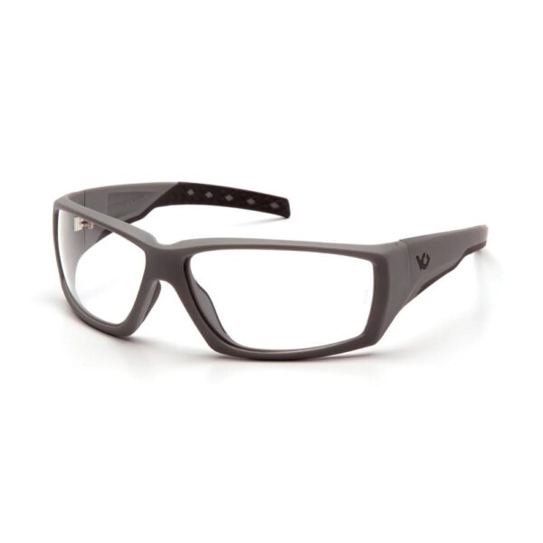 Pyramex Overwatch Shooting Glasses Grey with Clear Lens Anti Fog - Precision Shot Firearms
