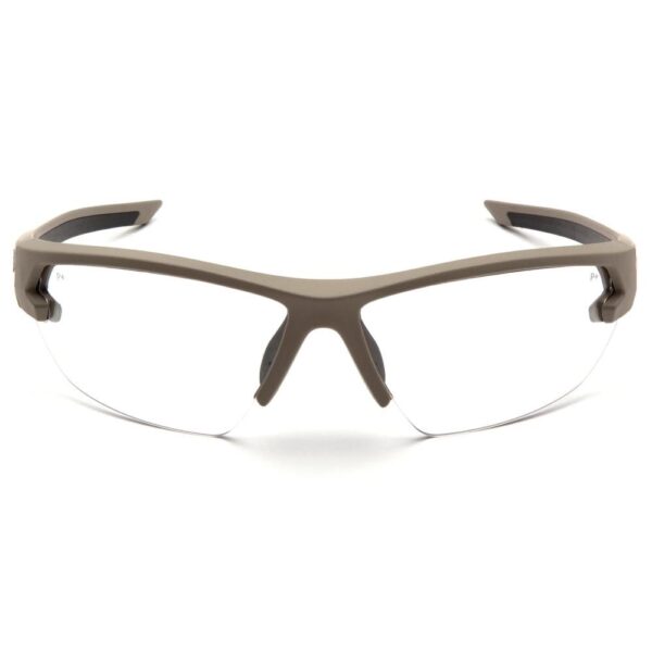 Pyramex Venture Gear Semtex 2.0 Shooting Glasses Tan Frame with Clear Anti-Fog Lens - Precision Shot Firearms