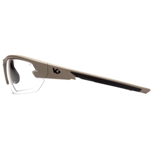 Pyramex Venture Gear Semtex 2.0 Shooting Glasses Tan Frame with Clear Anti-Fog Lens - Precision Shot Firearms