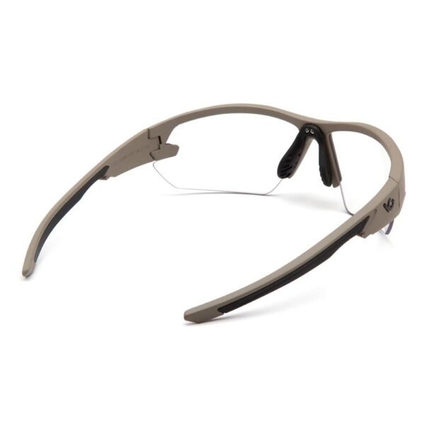 Pyramex Venture Gear Semtex 2.0 Shooting Glasses Tan Frame with Clear Anti-Fog Lens - Precision Shot Firearms