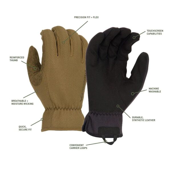 Pyramex Medium-Duty Operator Gloves Coyote Brown M - Precision Shot Firearms