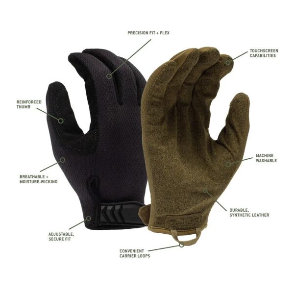 Pyramex Venture Gear Medium-Duty Adjustable Operator Gloves Black M - Precision Shot Firearms