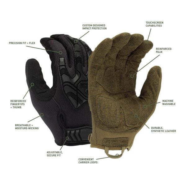 Pyramex Venture Gear Heavy-Duty Impact Operator Gloves Black M - Precision Shot Firearms