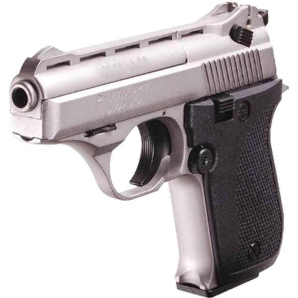 Phoenix Arms HP25ANB Handgun .25 ACP 9rd Magazine 3" Barrel Nickel Finish CA Compliant - Precision Shot Firearms