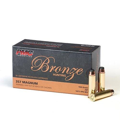 PMC Bronze Handgun Ammunition .357 Mag 158 gr JSP 1471 fps 50/ct - Precision Shot Firearms