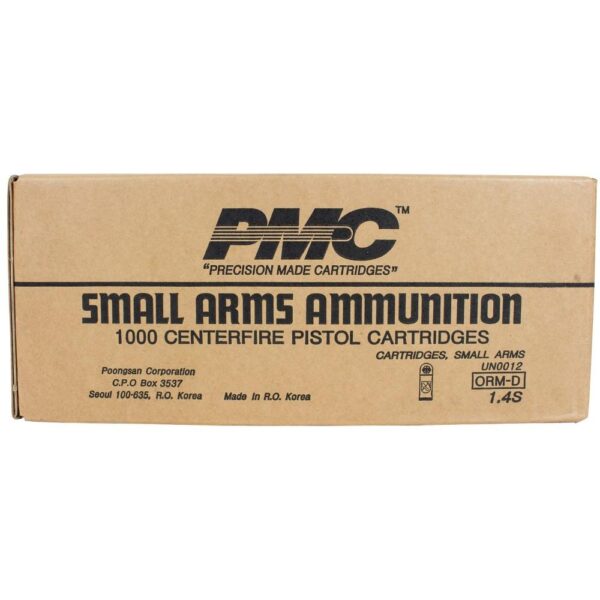 PMC Bronze Handgun Ammunition .380 ACP 90 gr FMJ 920 fps 1000/ct - Precision Shot Firearms