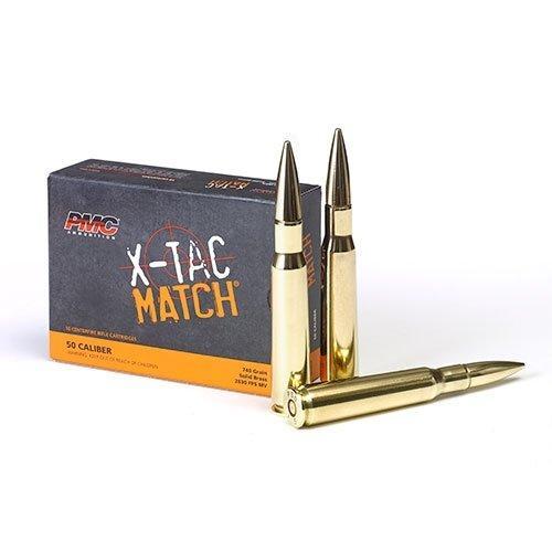 PMC X-TAC MATCH Rifle Ammunition .50 cal 740 gr SLD 2728 fps 10/ct - Precision Shot Firearms