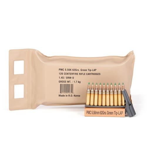 PMC X-Tac Battle Pack Rifle Ammunition 5.56mm 62 gr Green Tip 2920 fps 120/ct - Precision Shot Firearms