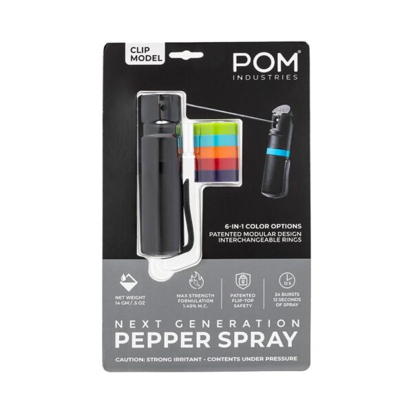 POM Pepper Spray Clip Black - Precision Shot Firearms