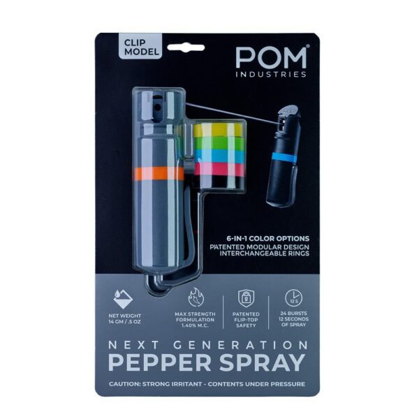 POM Pepper Spray Clip Grey - Precision Shot Firearms