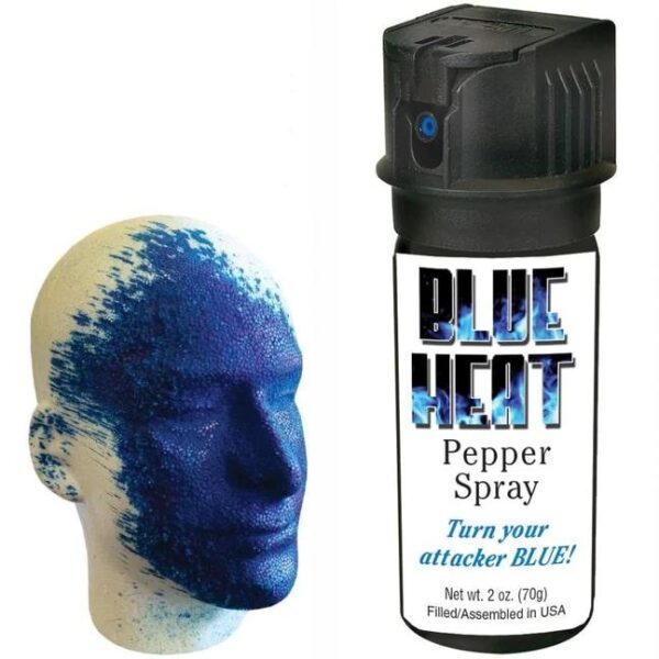 Personal Security Products Eliminator Blue Heat Pepper Spray 2 oz with Blue Dye - Precision Shot Firearms