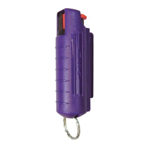Personal Security Products Blue Heat Pepper Spray .5 oz with Hard Case and Key Ring Purple - Precision Shot Firearms