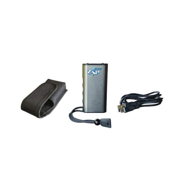 Personal Security Products Zap Edge Rechargeable USB Power Bank LED Stun Gun 950K Grey - Precision Shot Firearms
