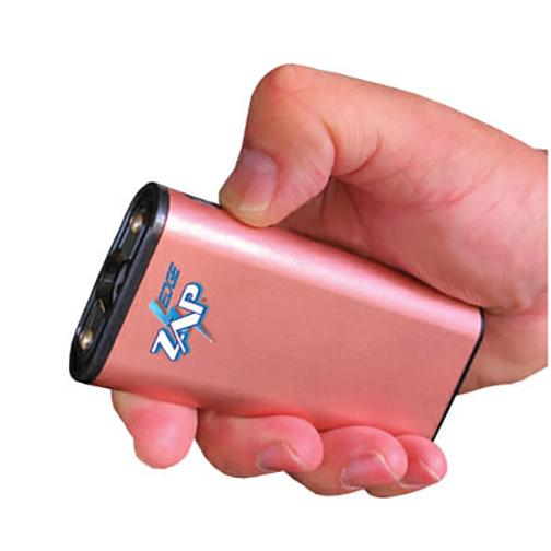 Personal Security Products Zap Edge Rechargeable USB Power Bank LED Stun Gun 950K Rose Gold - Precision Shot Firearms