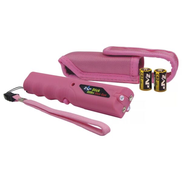 Personal Security ZAP Stick Stun Gun with Light & Case - 800000 Volt Pink - Precision Shot Firearms