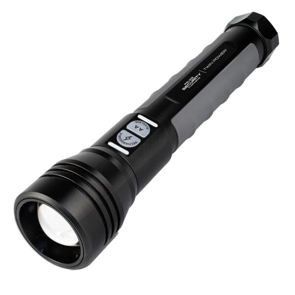 Police Security Flashlights Twin Power Flashlight 2000 Lumens Black - Precision Shot Firearms